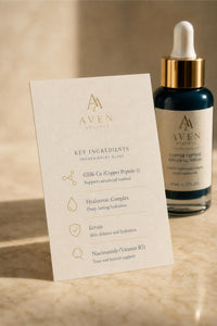 Aven Advance key ingredients card